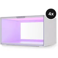 Nanoleaf Expo Smart Display Case aloituspakkaus SQFX01K02-4WT (4 kpl)