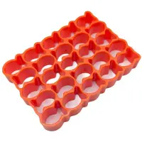 Tlily Gold Fish Cracker Cookie Cutter, 25Pcs Fish Biscuit Cutter, Gold Fish Cutter for Crackers, Plastic Tiny Treats B