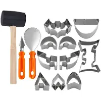 Jojomino 13 Pcs Pumpkin Carving Mold Set Halloween Pumpkin Carving Kit Pumpkin Carving Kit DIY Pumpkin Carving Tools
