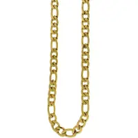 Lykken Strong figaro kaulaketju kullattu teräs 50 cm