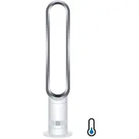Dyson AM07W Cool Tower tuuletin, valkoinen/hopea