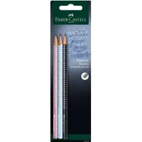 Faber-Castell 218470, Musta, Sininen, Vaaleanpunainen, Kupla, 3 kpl