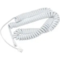 Pro Puhelin handset spiral cable CCA (copper-clad aluminium) - Valkoinen - 4m