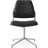 Vipp 454 Työtuoli Musta - Toimistotuolit Nahka Black Leather - 45404G01
