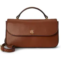 Ralph Lauren Marcy Käsilaukku Nahka 20.5 cm Ruskea