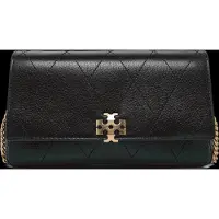 Tory Burch Charlie Quilted Chain Wallet - Black - ONE SIZE