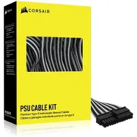 Corsair Premium Individually Sleeved Type-5 PSU Cables Starter Kit -kaapelisarja, valkoinen/musta