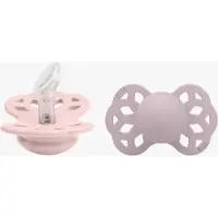 BIBS Infinity Size 1: 0+ months tutti Blossom / Dusky Lilac 2 kpl