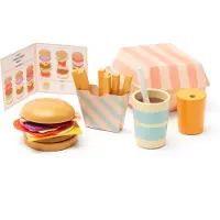 Kids Concept Hampurilaisvalikko-leikkisetti Multi Multi One Size Punainen One Size Pojat, Tytöt