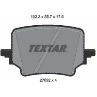 Textar Jarrupalasarja (4kpl), levyjarru 2709201
