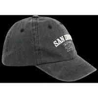 Mango Cap With Embroidered Text - Black - 56