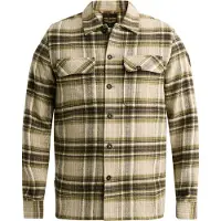 PME Legend Paita 'Overshirt with lumberjack check pattern' vihreä