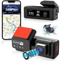 Mtp Products K17-kaksoiskamera, 4K-tarkkuus, HDR-yönäkö, GPS, WiFi - musta