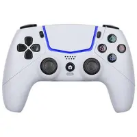 Mtp Products KP5-langallinen peliohjain Sony PlayStation 5:lle ja PC:lle - valkoinen