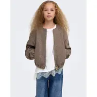 Kids Only Kogkamil S/S Assymetric Lace Tee Jrs - White - 134-140