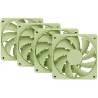 HYTE FA12, 120 mm, PWM, nestelaakeri -tuuletinsarja, 4 kpl, Matcha