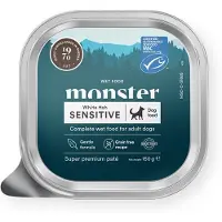 Monster Pet Food Monster Dog Adult Sensitive White Fish Patee 150 g