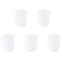 Typecat 5X Measuring Jug 250mL Graduated Beaker Clear White Plastic Cup