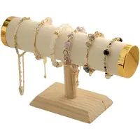 Typecat New T-Bar Jewelry Chain Hairband Watch Necklace Bracelet Display Stand Rack Holder Fashion Woman Colors Gold Size Style