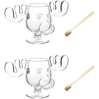 Typecat 2X Christmas Vacation Movie Mug Glass Wavy Double Layer Glass Mug Ceramic Coffee Mugs Cups Ceramic Coffee Mugs Single
