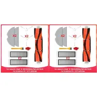 Typecat 2X Accessories Kit for Mijia 1C, Mi Robot Vacuum-Mop SKV4093GL,SKV4073CN, F9- STYTJ01ZHM , Vacuum Cleaner Parts