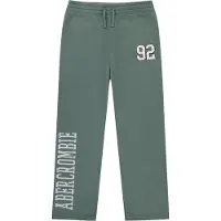 Abercrombie & Fitch Housut vaaleanharmaa / vihreä