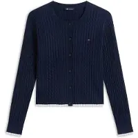 Tommy Hilfiger Neuletakki laivastonsininen / valkoinen