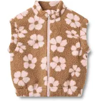 Wheat Fleece Vest Selina - Brown - 128