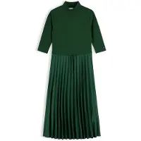 Tommy Hilfiger Slim 5X2 Rib Mix Midi Drs - Green - S