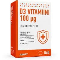 ICONFIT D3-vitamiini immuniteetille, 4000 IU, 60 kaps
