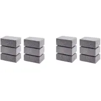 Jojomino 12Pcs BBQ Grill Clean Brick Block Barbecue Cleaning Stone BBQ Racks Stains Grease Cleaner Gadgets Kitchen BBQ Tools