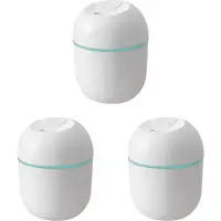 Jojomino 3X Air Humidifier USB Small 220Ml Portable Cool Mist Diffuser for Bedroom Desk Car Travel Aroma Atomizer,White