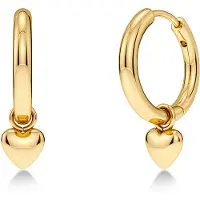 Edblad Barley Petite Hoops Gold One Size - Gold - ONE SIZE