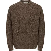 Only & Sons Onsjoin Rlx Ls Raglan Knit - Brown - L