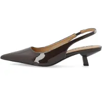 Bianco Biakristin Kitten Heel Slingback Patent - Brown - 37
