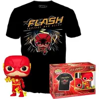 Funko POP! Dc Comics The Flash Lyhythihainen T-paita Hahmolla