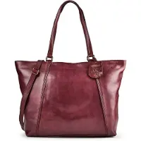 Burkely Fine Florence Shopperit Nahka 37 cm Kannettavan tietokoneen taskun syvyys Punainen