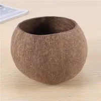 Typecat Voi kaatamalla kynttilän kookoskuoren kulho, kookoskuori, kookospuukulho, koristekulho, säilytyskulho