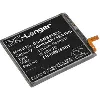 123accu Samsung puhelimen Galaxy S23 Ultra / SM-S918B yhteensopiva akku 4900mAh