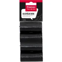 Dogman Kompaktit Mustat Mini Kakkapussit (4x20 Pakkaus)