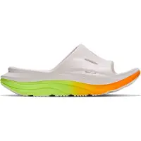 Hoka One One U Ora Recovery Slide 3 White/Neon Yuzu - 44