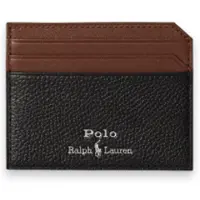 Ralph Lauren for man. 405P16324002 Two-tone black leather card holder (OSFA), Casual
