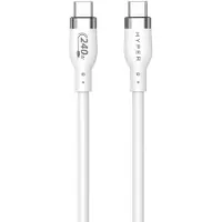 Hyper USB-C 240W Silicone Cable 2M White