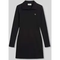 Calvin Klein Jeans Ls Woven Label Turtleneck Henley - Black - S