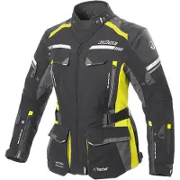 Büse Highland II Naisten Tekstiilitakki Musta/Neonkeltainen Naiset, size 42