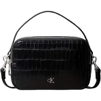 Calvin Klein Ck Croc Camera Bag - Black - ONE SIZE
