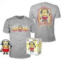 Funko POP! Minions Ja T-paita: Rullaluisteleva Stuart Metallinen Eksklusiivinen Hahmo