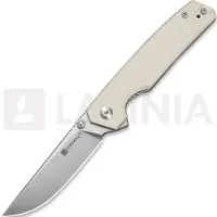 SENCUT Stria S25112-1, Satin D2, Milled Ivory G10, pocket knife