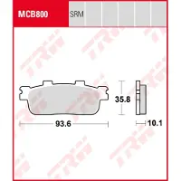 TRW Mcb800 Jarrupalat
