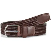 Howard London Braided Leather Belt Asher - Brown - 105